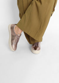 Ateliers Women's Versa Leather Sneaker in bronze - women's sneaker - view 6