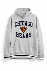 Ultra Game - Men's Nfl Chicago Bears Big Logo Super Soft Hoodie Sweatshirt