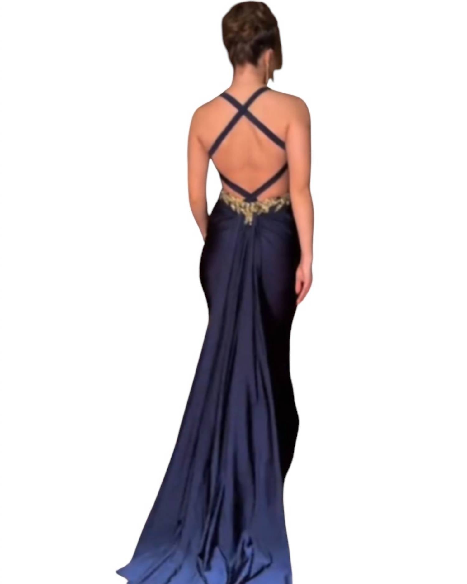 Portia&Scarlett - Fitted Halter Neck Gown