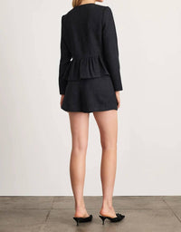 TANYA TAYLOR Karleigh Luxe Cloque Jacquard Jacket in black - women's jacket - view 4