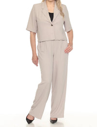 Joseph Ribkoff - One-button Short Blazer Jacket