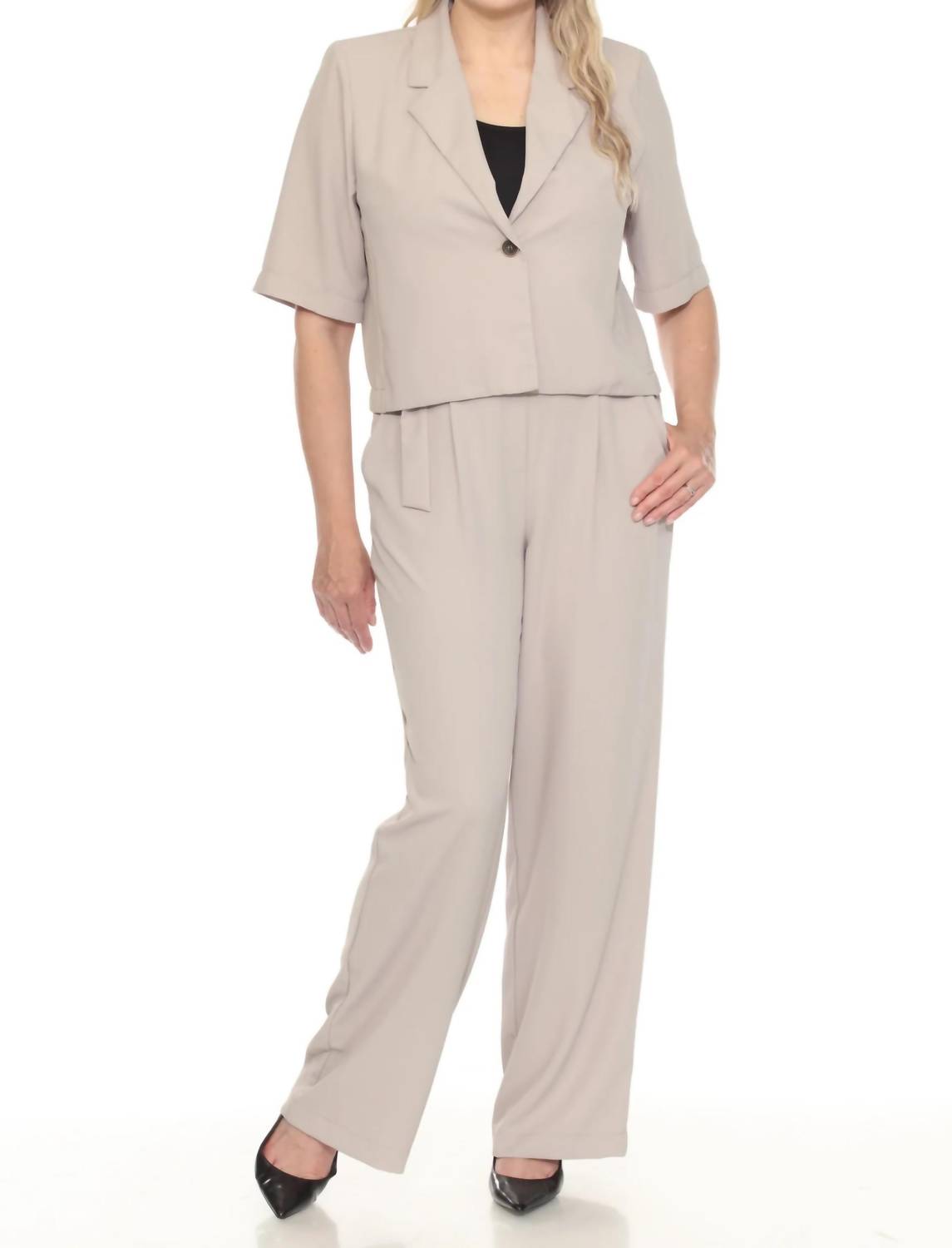 Joseph Ribkoff - One-button Short Blazer Jacket