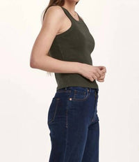Dear John Denim - Tamia Cropped Racerback Tank Top
