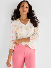 Nic + Zoe - Meline Mod Mix V-neck Sweater