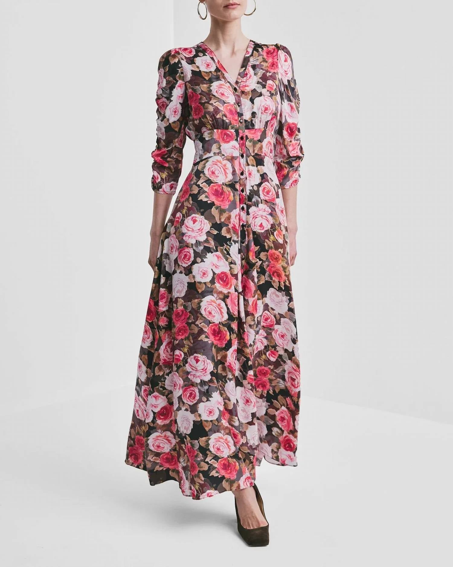 Bytimo - Midnight Rose Satin Dress