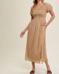 Wishlist - Easy striped midi dress