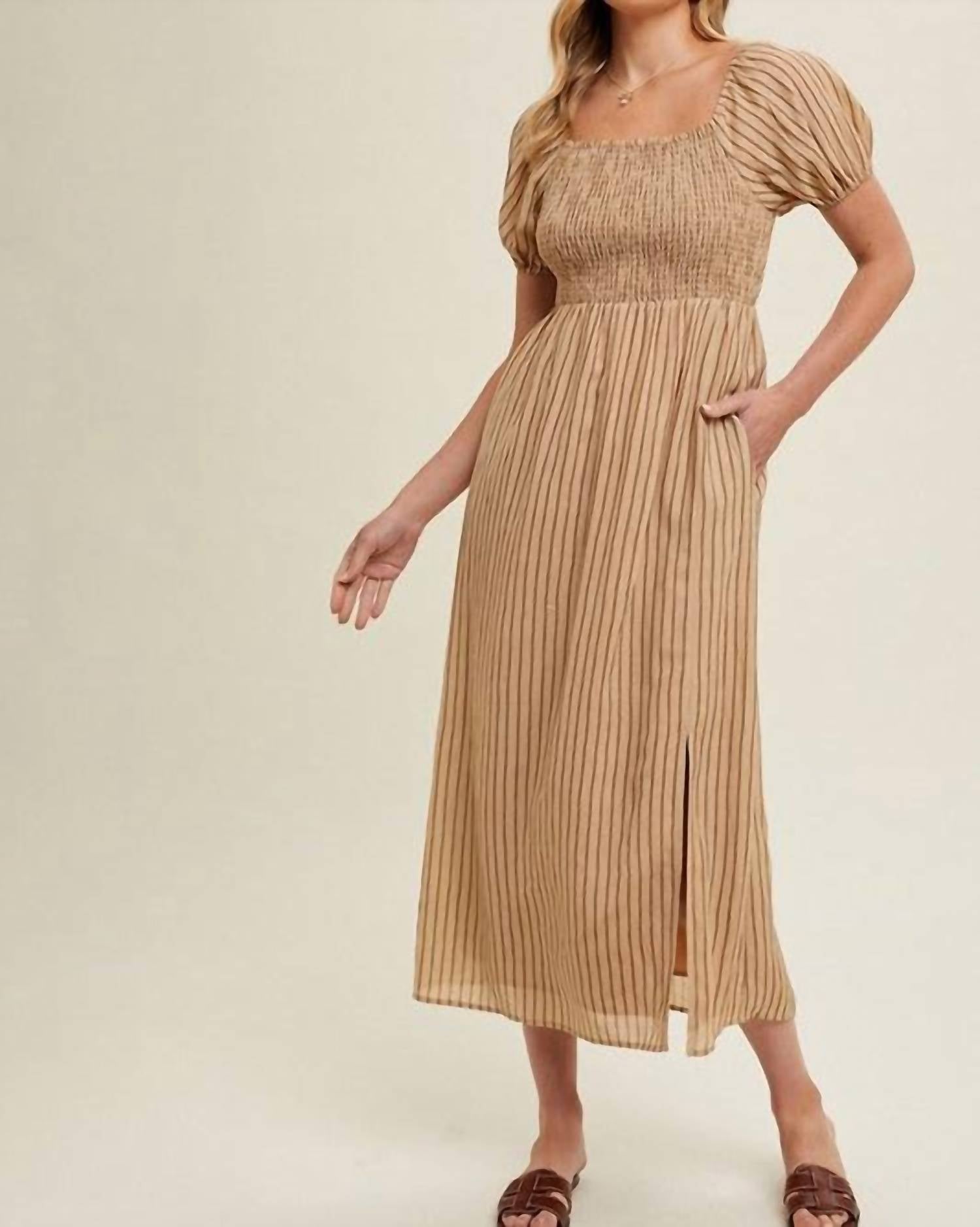 Wishlist - Easy striped midi dress