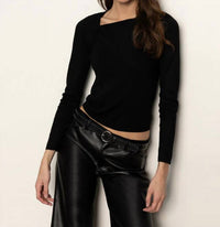 Sanctuary - Long Sleeve Shoulder Twist Top