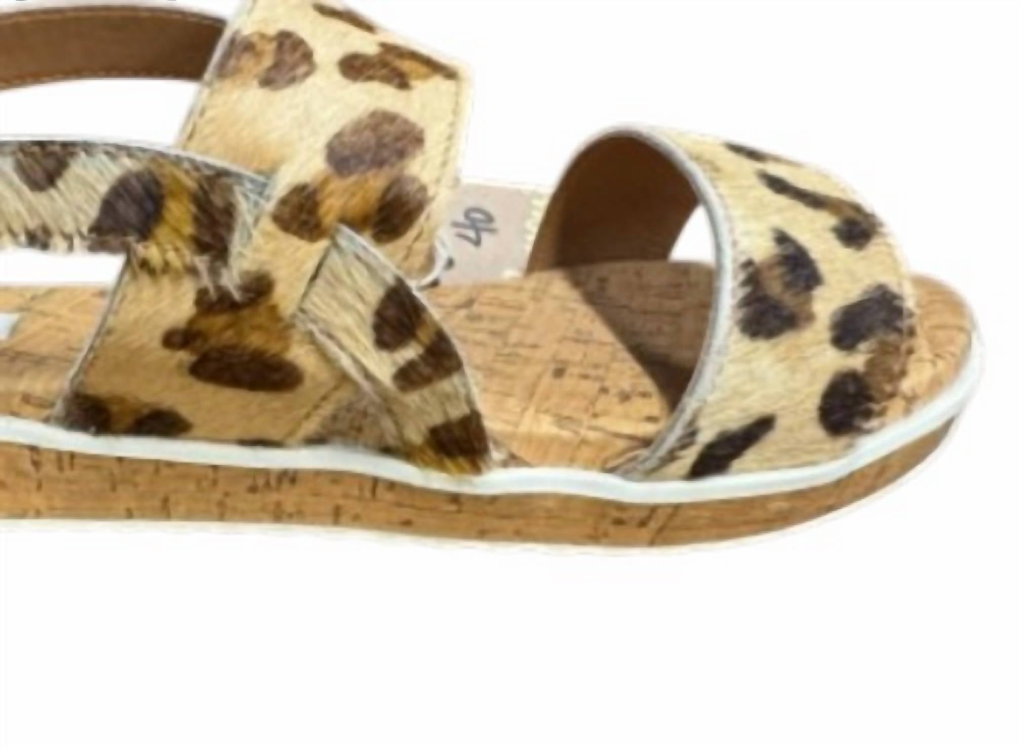 Myra Women's Swanky Sandal in cheetah - women's sandal - alternate view