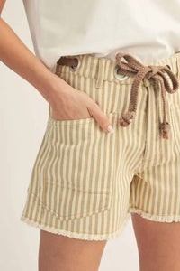 Jodifl Go Time Shorts in taupe - women's shorts - alternate view