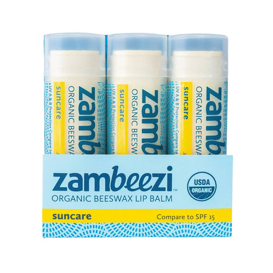 Zambeezi - Suncare Lip Balm - Pack of 3 Bundle