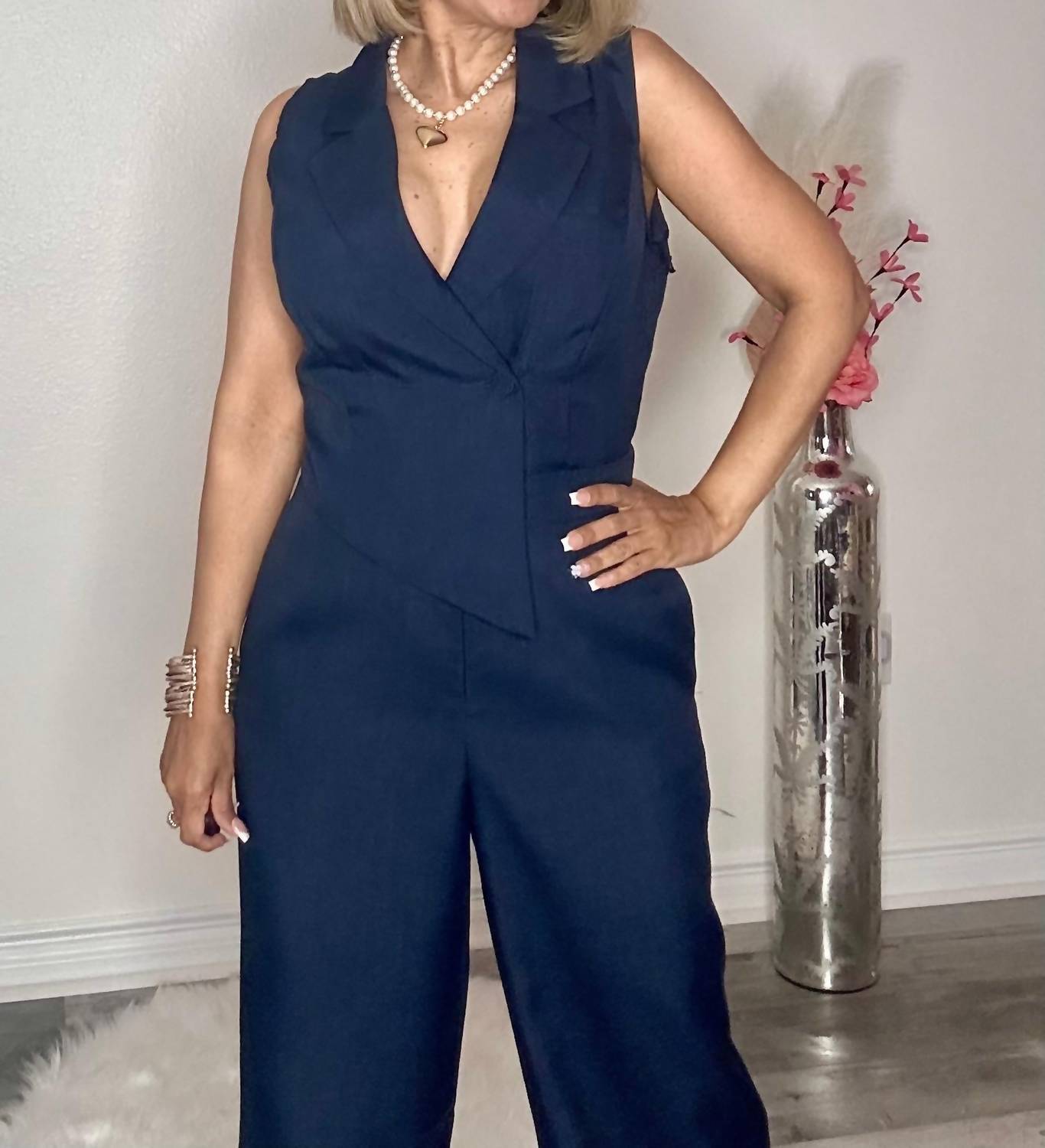 Milk & Honey - Asymmetric Hem Top Jumpsuit