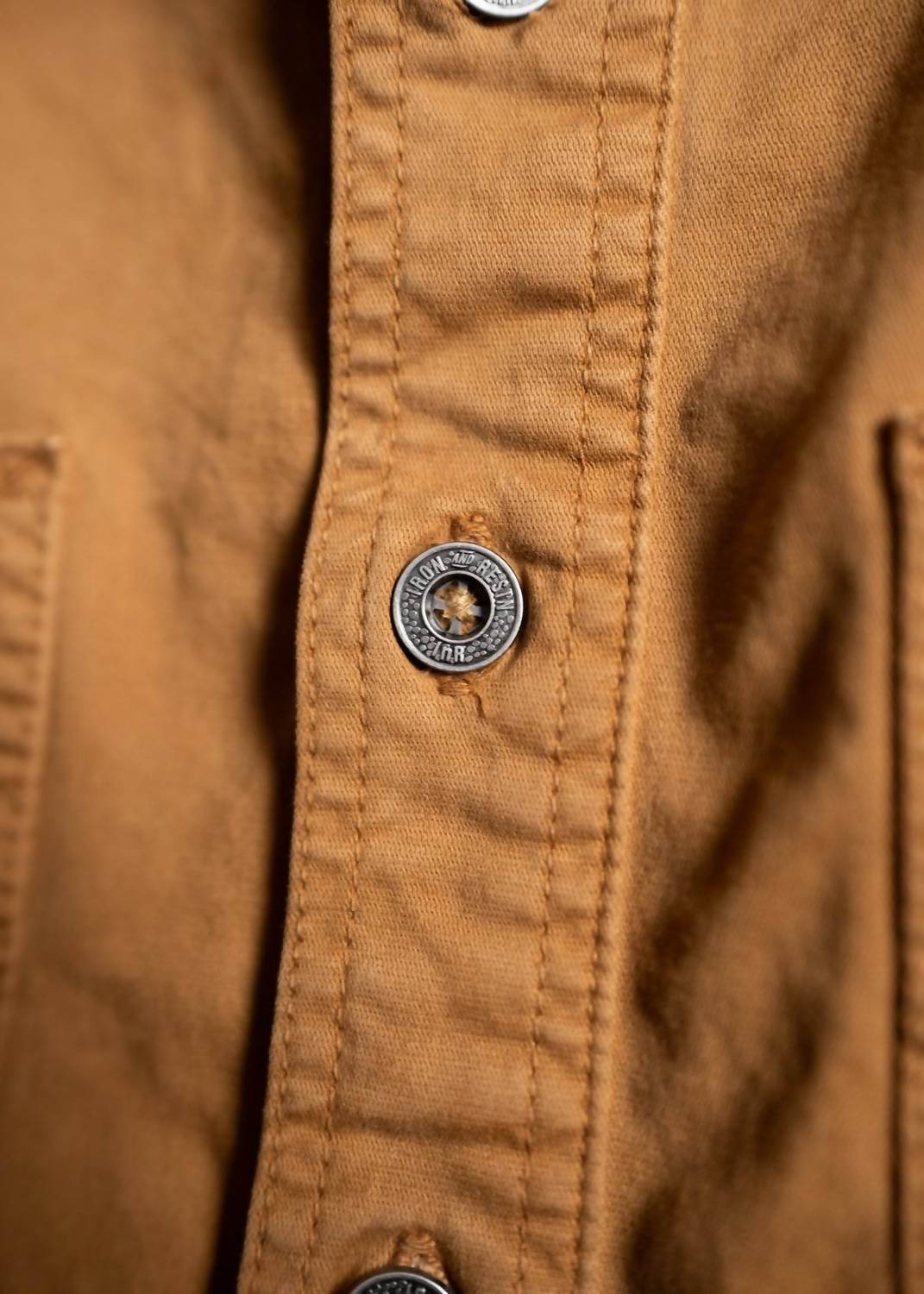 Iron & Resin Men's Popover Shirt in tan - women's long sleeve top - view 5