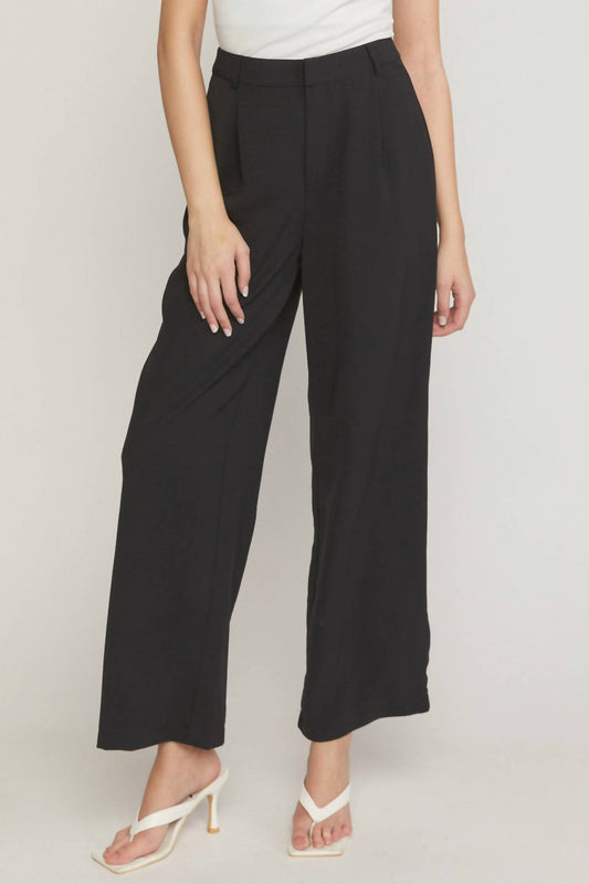 Entro - High Waisted Full Leg Pants