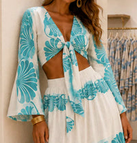 Mystery Resort - Seashell Dreams Maxi Skirt Set