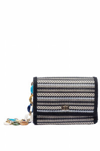 Elektra'S Workshop - Women's Woven Straw Flap Shoulder Bag
