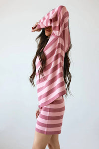 Lovlov - Amore Striped Knit Lounge Set