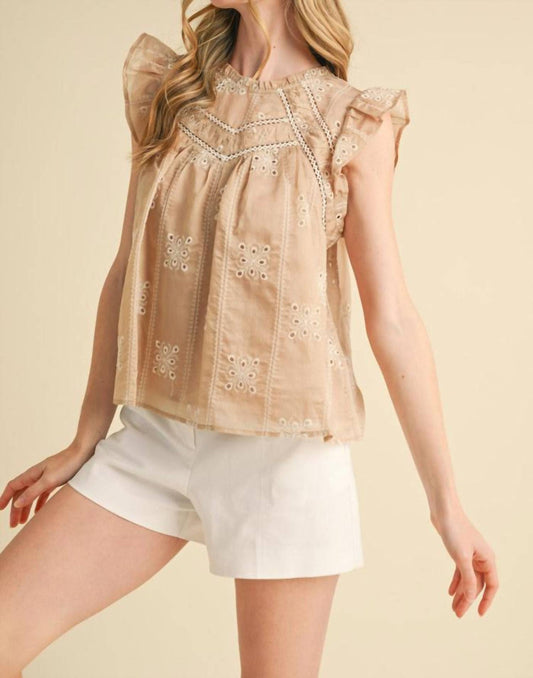 &Merci - Morning Sun Eyelet Top
