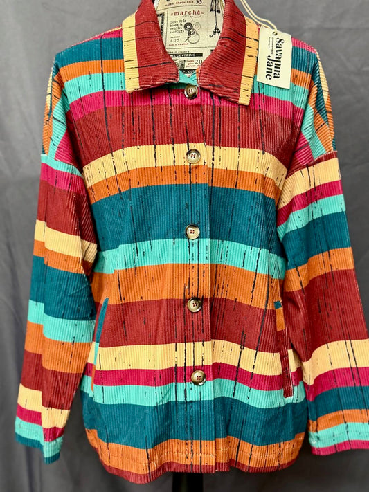 Savannah Jane - Women's Button Down Corduroy Shacket