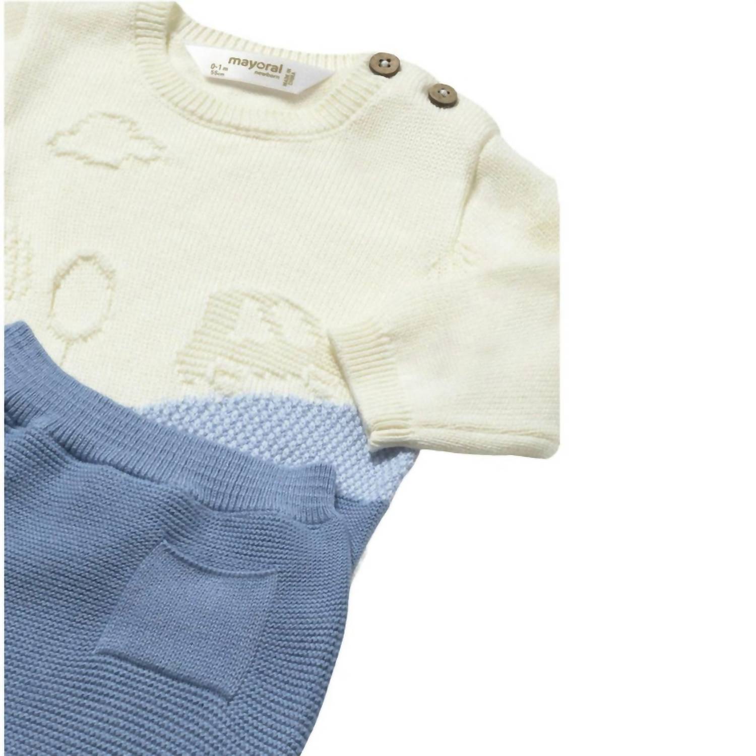 Mayoral - Boys Nube Knit Pants And Sweatshirt Set