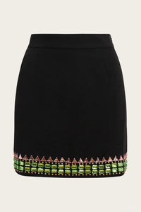 Essentiel Antwerp - Glaciers Rhinestone Embellished Mini Skirt