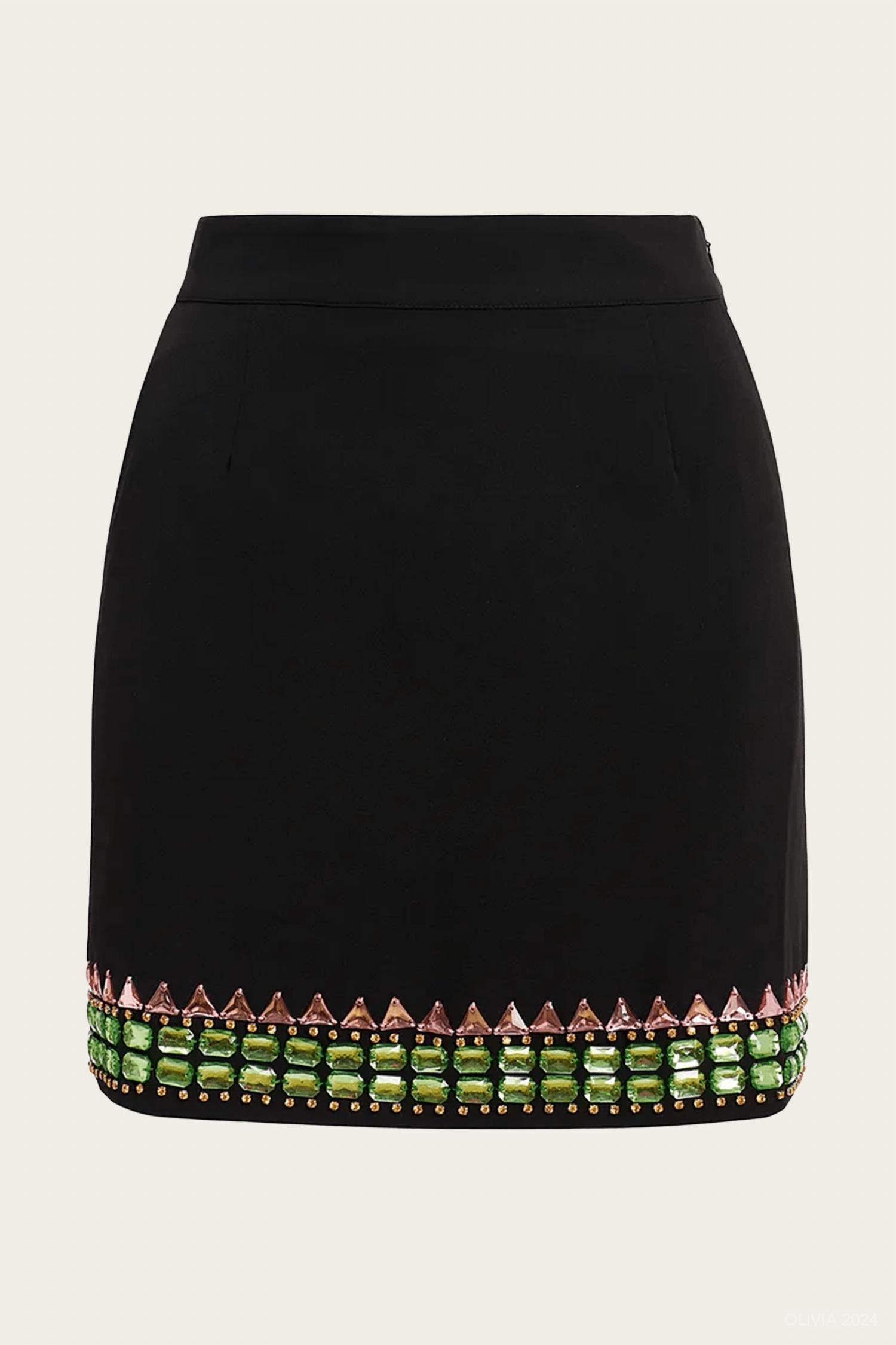 Essentiel Antwerp - Glaciers Rhinestone Embellished Mini Skirt