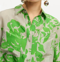 Essentiel Antwerp - Forgetmenot Silk Button Down Shirt