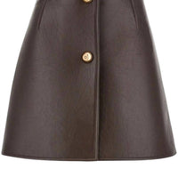 Salvatore Ferragamo - A Line Leather Mini Skirt