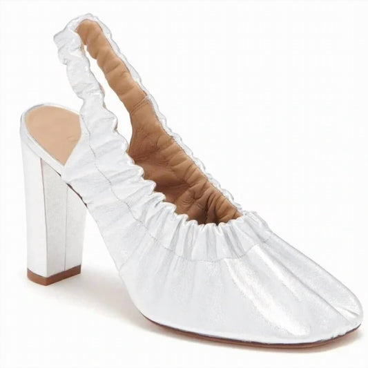 Ulla Johnson - Lucia Leather Ruched High Heeled Shoes