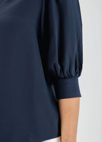 cinq a sept Weldon Top in navy - women's blouse - view 5