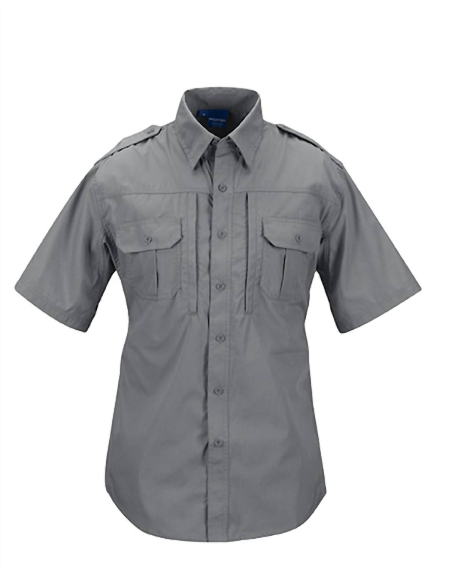Propper Men's Lightweight Short Sleeve Shirt in grey - men's shirt
