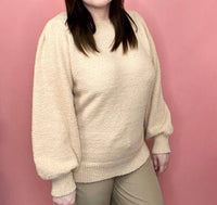 umgee Women's Luxe Top in latte - women's sweater