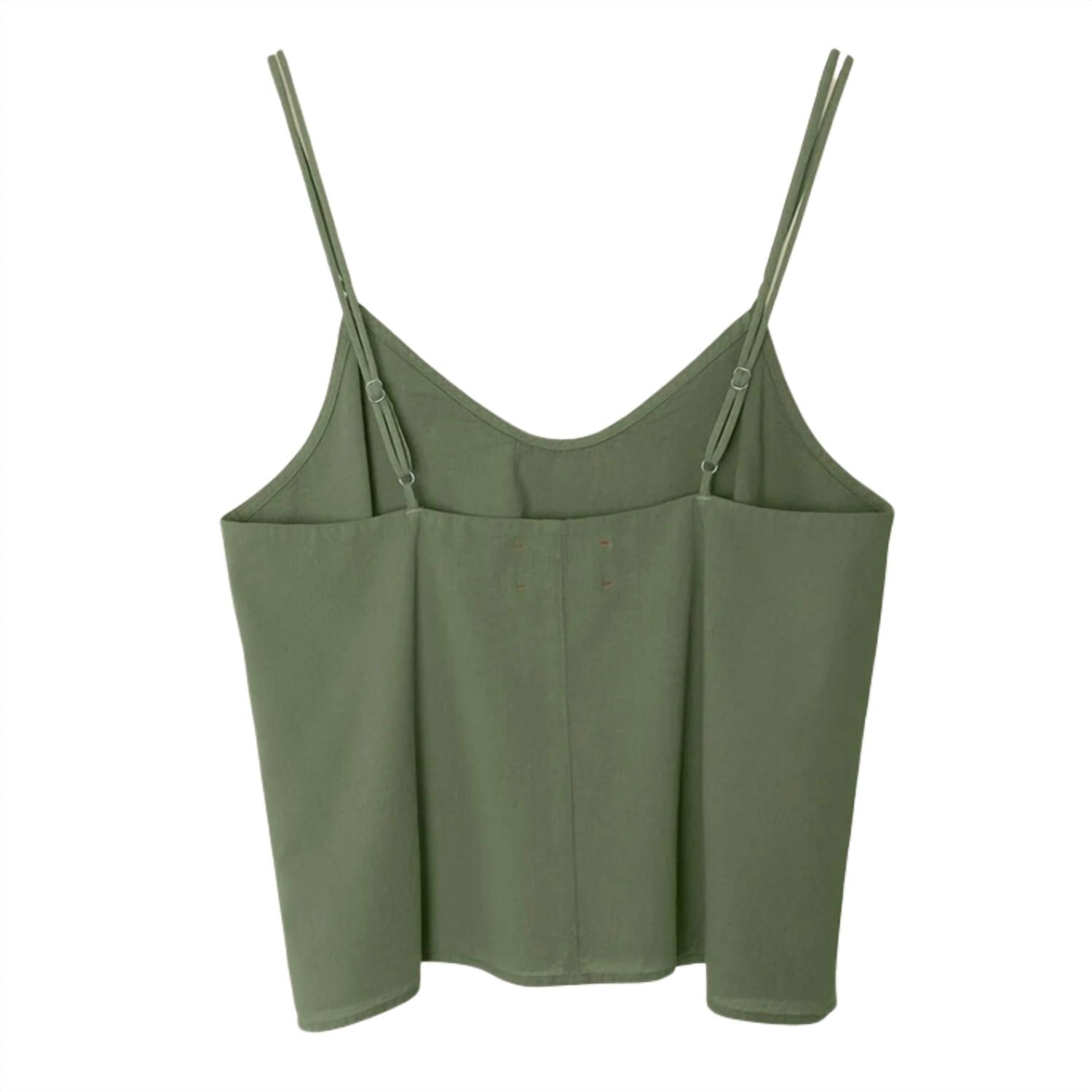 XIRENA Women's Tara Top in green army - women's shirt - alternate view
