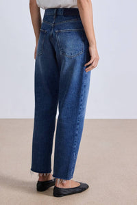 APIECE APART Mensy Mid Rise Jean in vintage blue wash - women's jeans - view 4