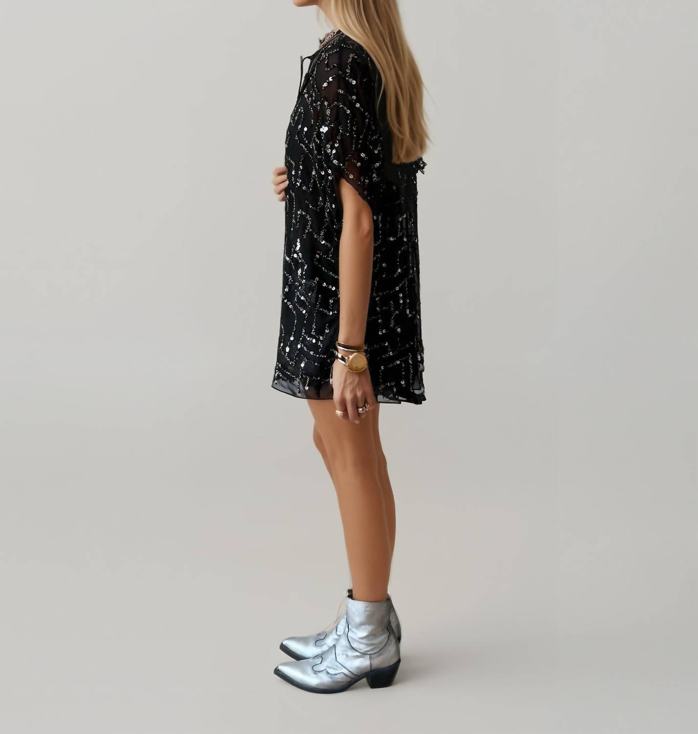 Malibu Road - Celeste Sequin Mesh Jacket