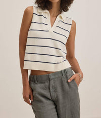 Velvet By Graham & Spencer - Collared Sweater Tank