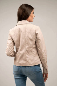Pine Apparel - Diamonds And Motorcycles Pleather Jacket - Plus