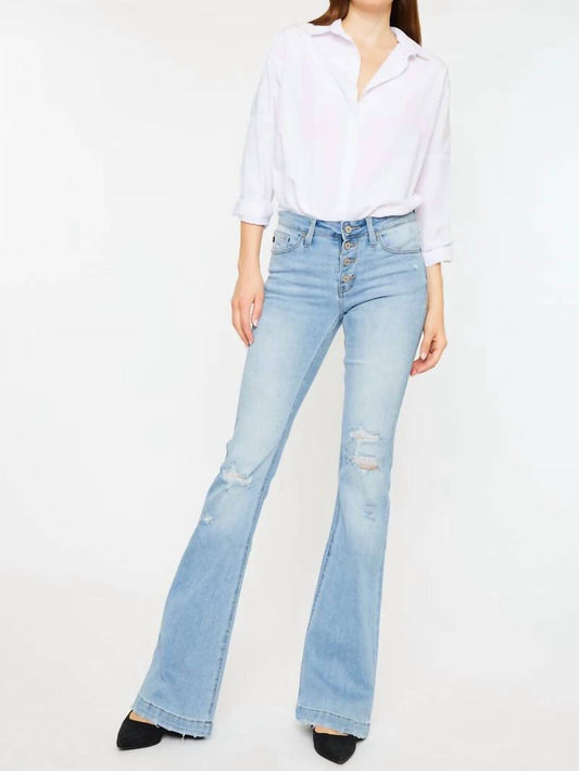 Kancan - Harlo Mid Rise Flare Jeans