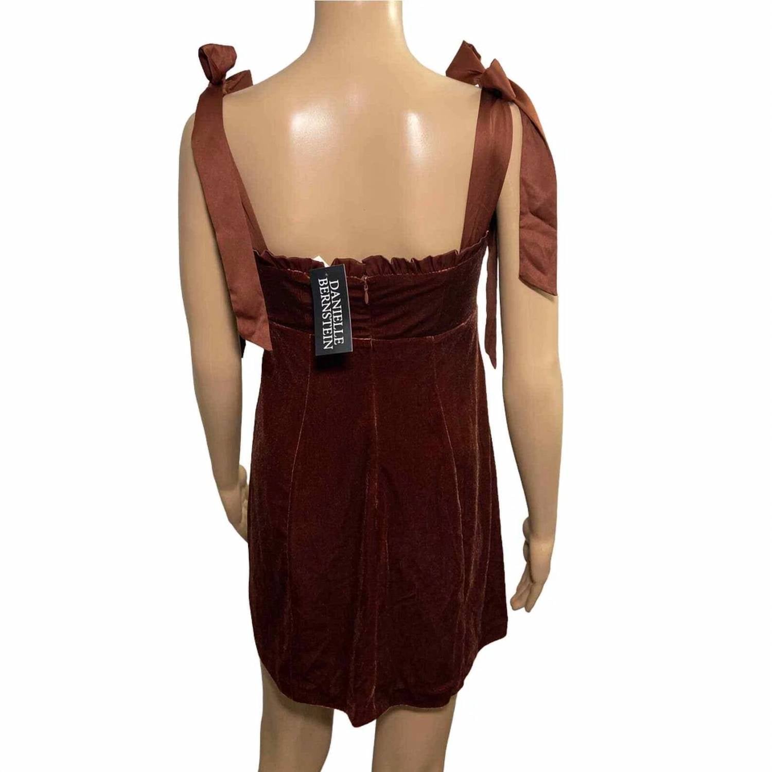 Danielle Bernstein - Women's Sheath Velvet Mini Dress