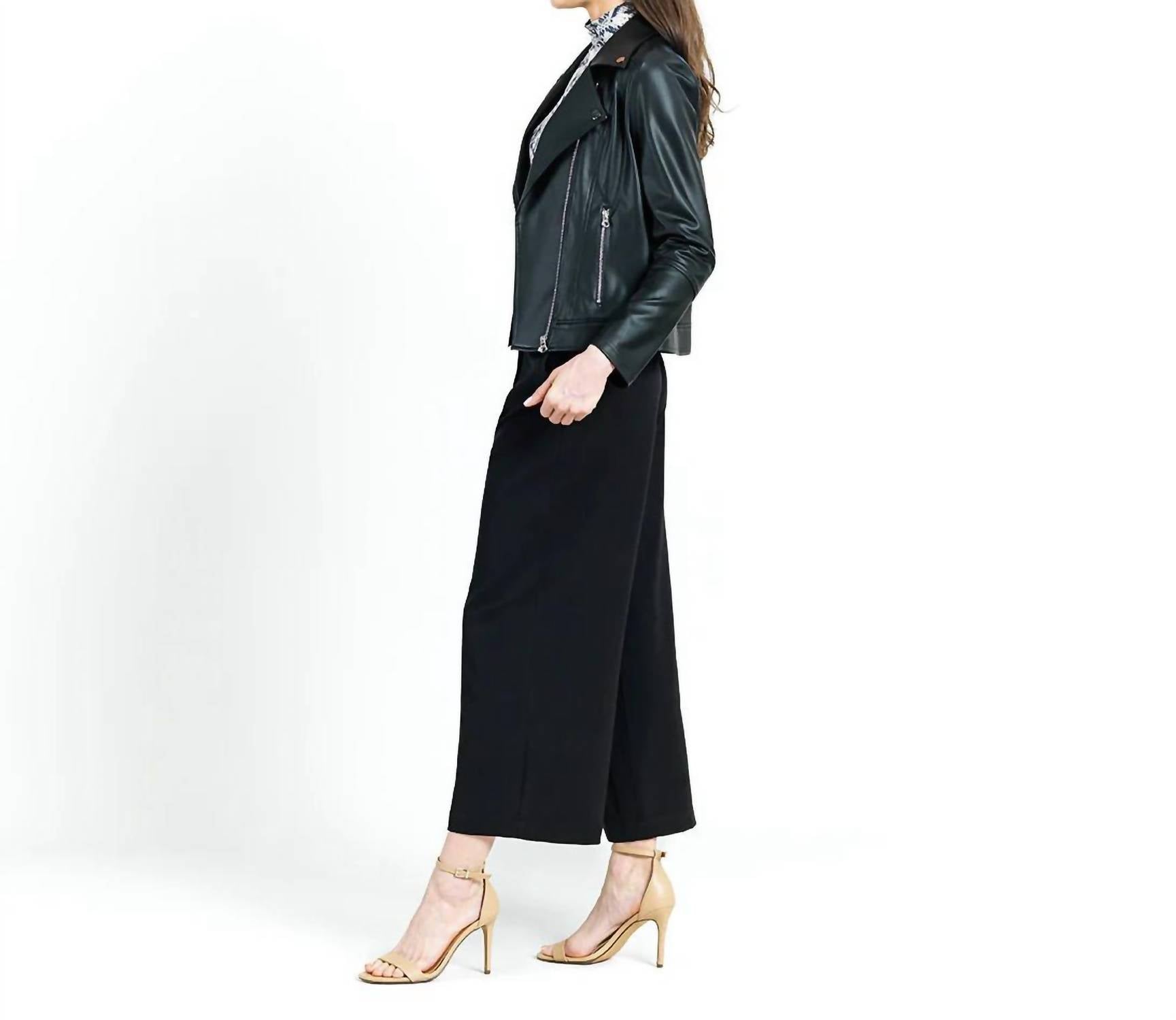 Clara Sunwoo - Liquid Leather Moto Jacket