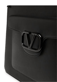 Valentino Garavani - V-Logo Leather Briefcase
