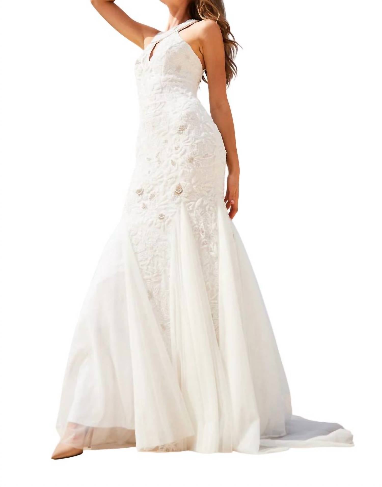 Sherri Hill - Beaded Keyhole Bodice Prom Dress