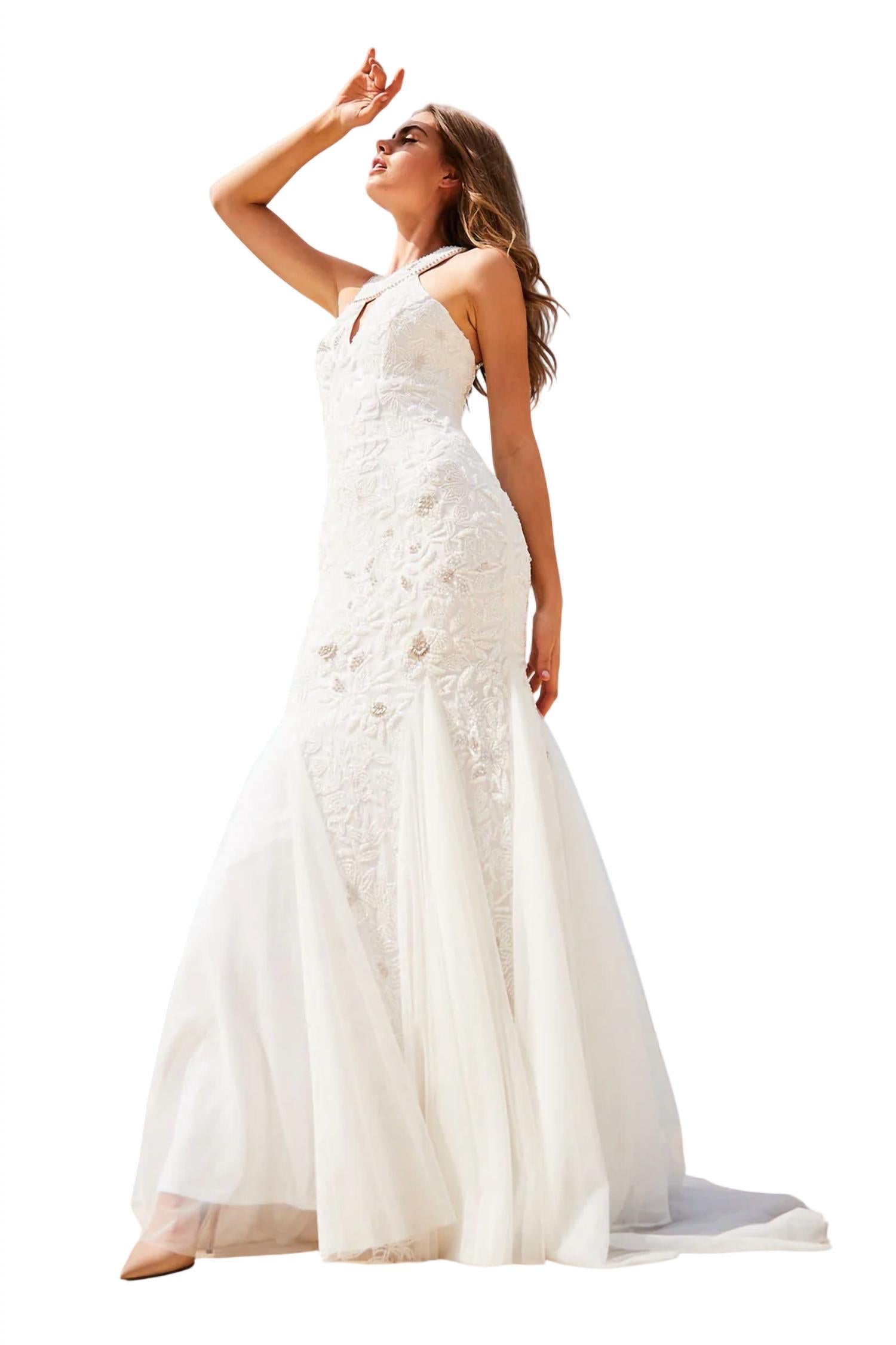 Sherri Hill - Beaded Keyhole Bodice Prom Dress