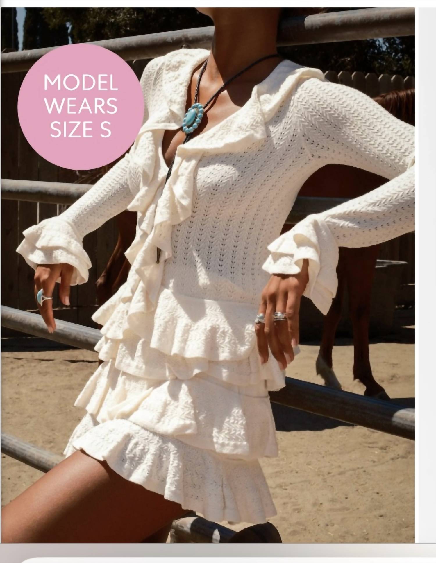 Show Me Your Mumu Marley Skort in ivory - women's shorts - detail view