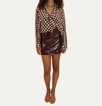 No. 6 Jess Skirt in bordeaux - women's skirt