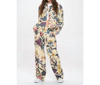Sm Wardrobe - Botanical Print Denim Jacket