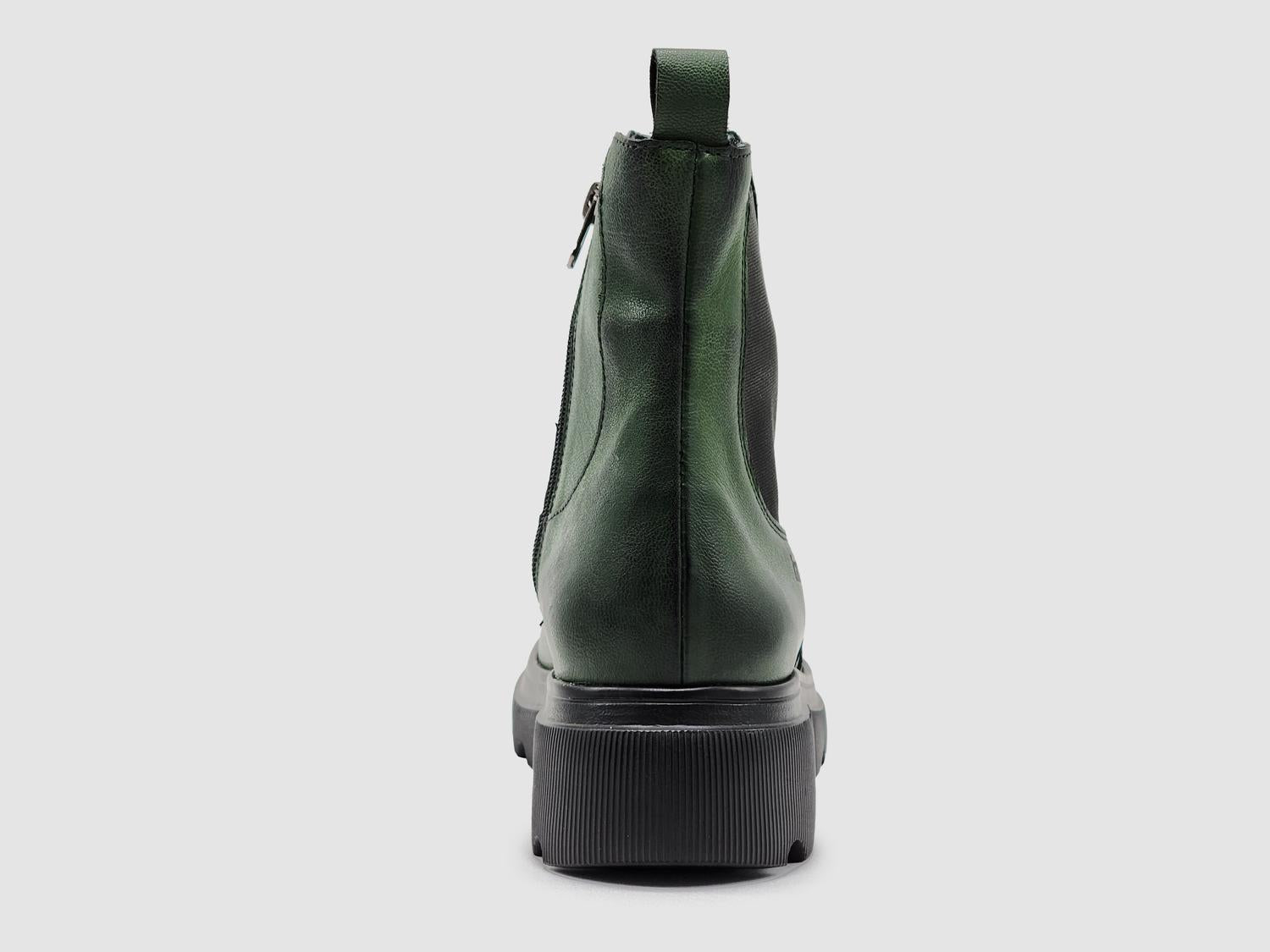 Kcr Group - Women's Modern Insulated Zip-Up Chelsea Leather Boots