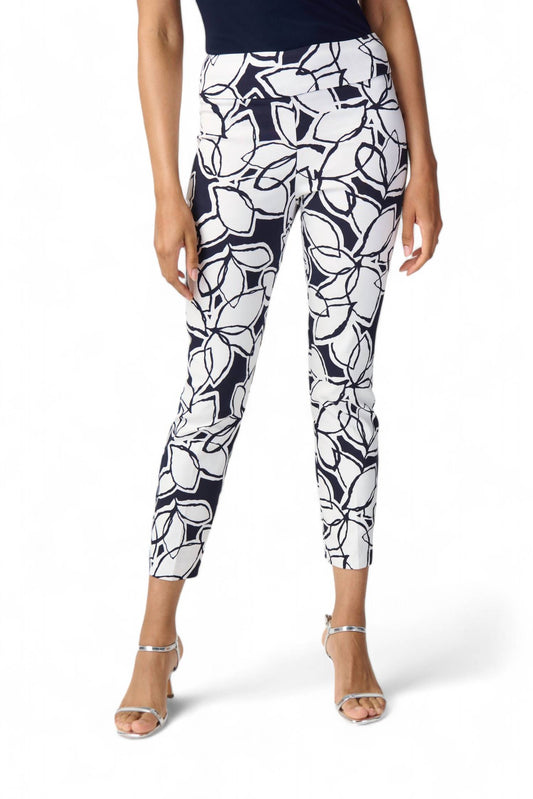 Joseph Ribkoff - FLORAL PRINT TWO TONE PANTS