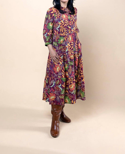 Fate - 3/4 Sleeve Midi Dress