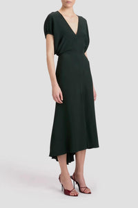 Victoria Beckham - Blouson Detail Midi Dress